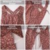 Breathable Fabric Floral Bib Apron Oil-Resistant Bib Apron with Pockets  Home Kitchen