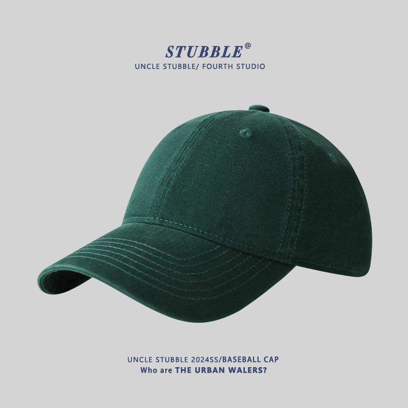 High-Quality Pure Cotton Soft Top Baseball Cap - Solid Color Duckbill Hat for Men & Women, All Seasons