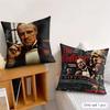 Film The GGodfather Cushion Cover Silky Short Plush Invisible Zipper Dustproof Sofa Pillow Case For Home Decor