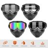 Cycling Face Guard with Detachable Goggles Windproof Sand-proof Breathable Men Women Outdoor Riding Face Shield Protector with Elastic Band