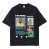 Rapper Manuel Turizo  Album Washed Vintage Tshirt Summer Men Women Hip Hop Fashion Pop Music T Shirts Unisex Cotton Tshirt