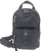 Sling Bag Triangle Logo Sling Bag Black Nylon Mens 2VZ013 Used