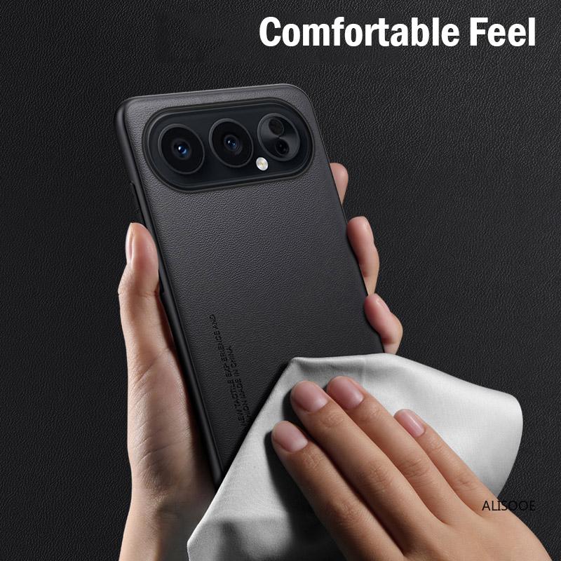 Кожаный чехол Funda для Honor 500 Pro / Honor 500 Чехол-крышка Модная текстура из волокна ПУ-кожа Защита Ударопрочная задняя крышка Capa