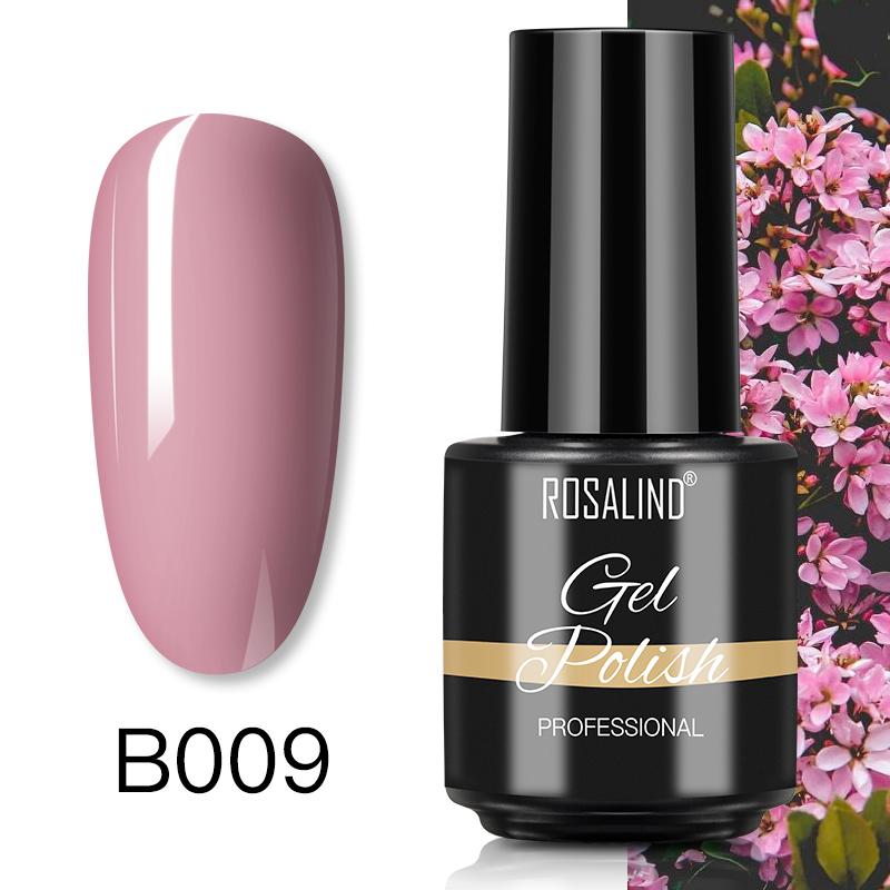 ROSALIND 7ml Soak Off Гель-лак яркий для дизайна ногтей LED / УФ-лампа