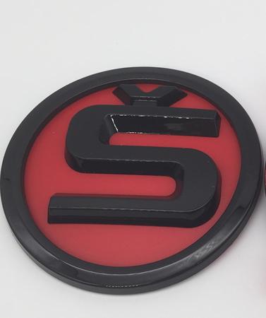 ADZ1 1pcs for SKODA S 90mm 80mm Car Front Grille Head Hood Emblem Rear Tail Bumper Trunk Sticker Badge Styling Accessories