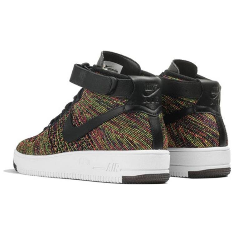 Nike Air Force 1 Mid Flyknit Мультиколор Черный 817420-002