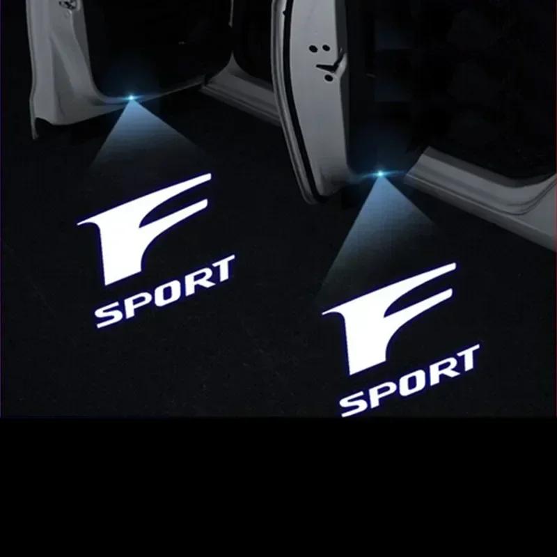 2PCS Car Door Welcome Light Led HD Projector Lamp Courtesy Lights For Lexus F SPORT ES IS LX RX GS GX UX LS