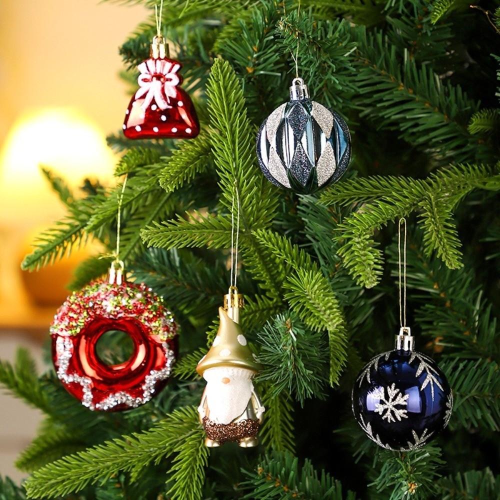 22Pcs/Set 6CM Christmas Tree Balls Creative Xmas Ornament Ball Showcase