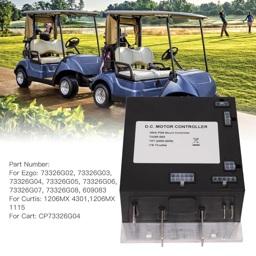 Контроллер двигателя гольф-кара 36 В 350 А 73326G05 Черный Замена для электрического гольф-кара EZGO TXT PDS 2000–2009