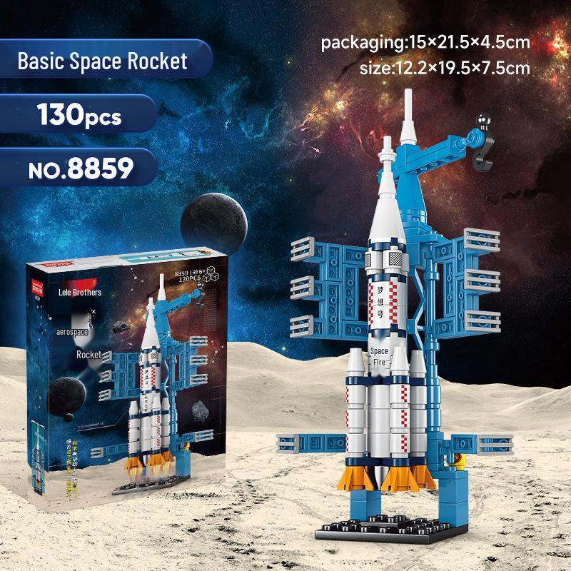 Строительные блоки «Космическая ракета» от Lele Brothers - Совместимы с Lego, Образовательная игрушка для детей