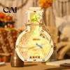 Decorative Lantern Set DIY Wooden Wishing Bottle Kit, Handmade Material Set, Mid Autumn Festival LED Glowing Making Toy for Kids Adults Portable Night