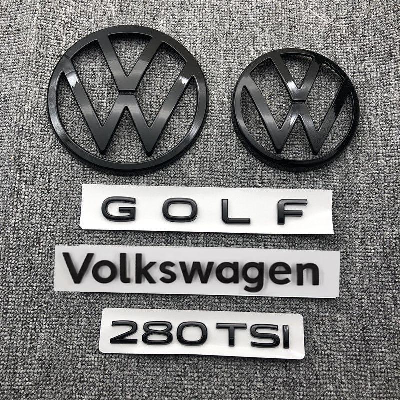Для VW Volkswagen Jetta MK5 Golf Автомобильный передний значок логотип закрытый ABS наклейка Для Volkswagen Golf 5/6/7/7.5/8 280TSI передний и задний
