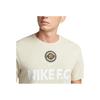 Nike Футболка мужская с коротким рукавом и принтом логотипа и букв, спортивная, с круглым вырезом, цвет белый DV9319-206