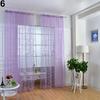 Romantic Floral Vine Voile Tulle Door Window Curtain Panel Drape Sheer Valances