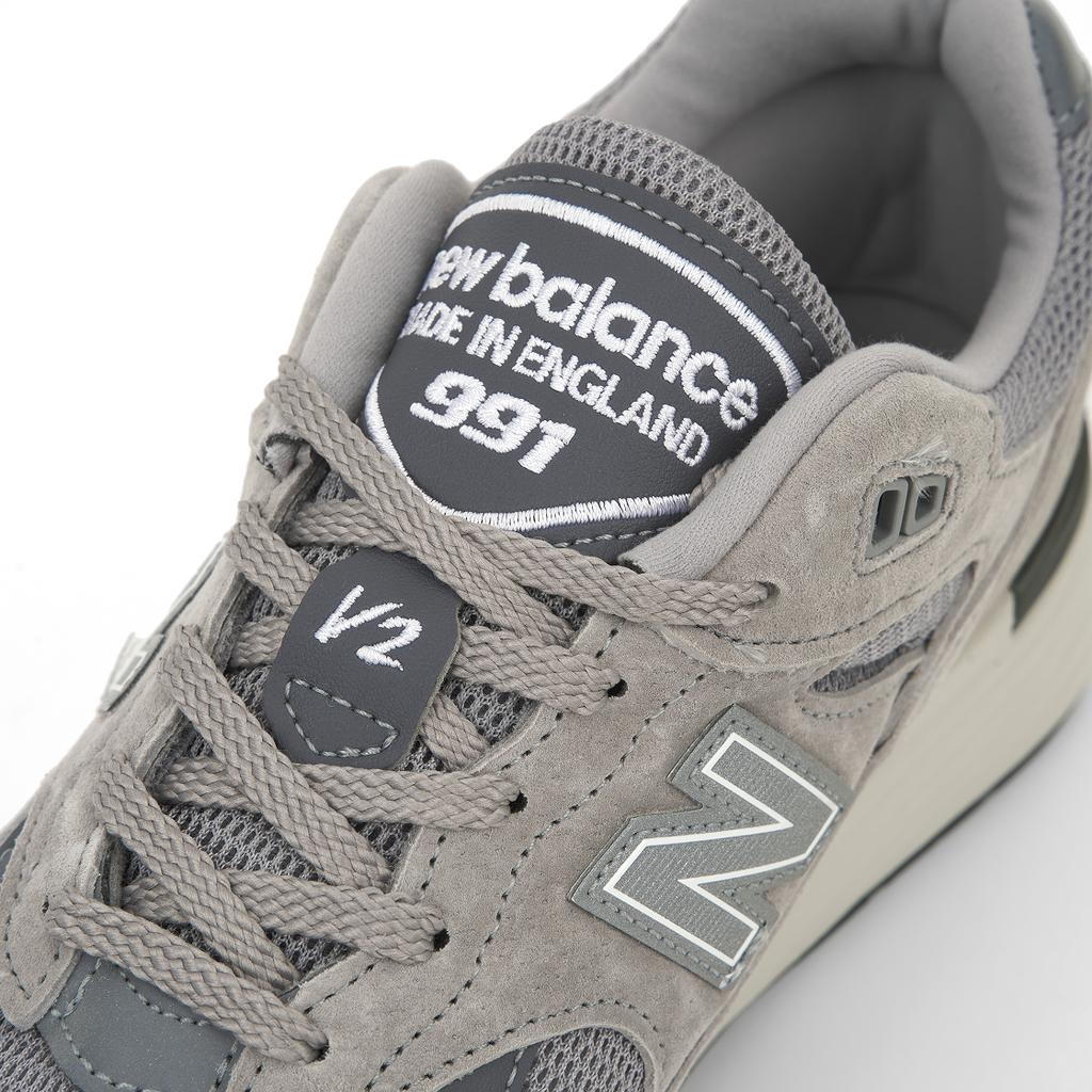 New Balance 991v2 Сделано в Англии Кроссовки унисекс Rock Ridge Серый сплав Серебристый U991GL2
