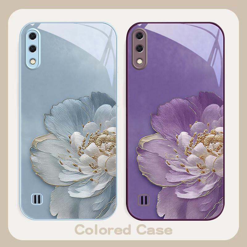 Цветы с градиентом Для Samsung A01 A02 03 Core 04 05 06 10 12 13 14 5G 15 16 M02 12 Note 8 9 10 20 стекло Ультра чехол для телефона