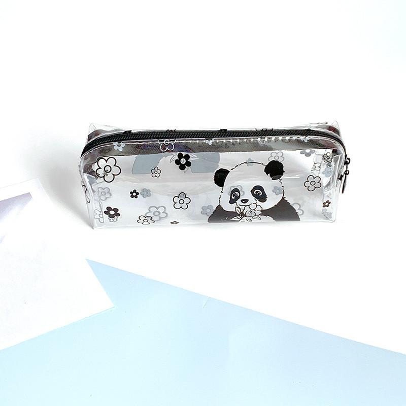 Transparent Zipper Pencil Case Pen Bag Cosmetic Makeup Pouch Sundries Organizers Stationery Gifts School Supplies