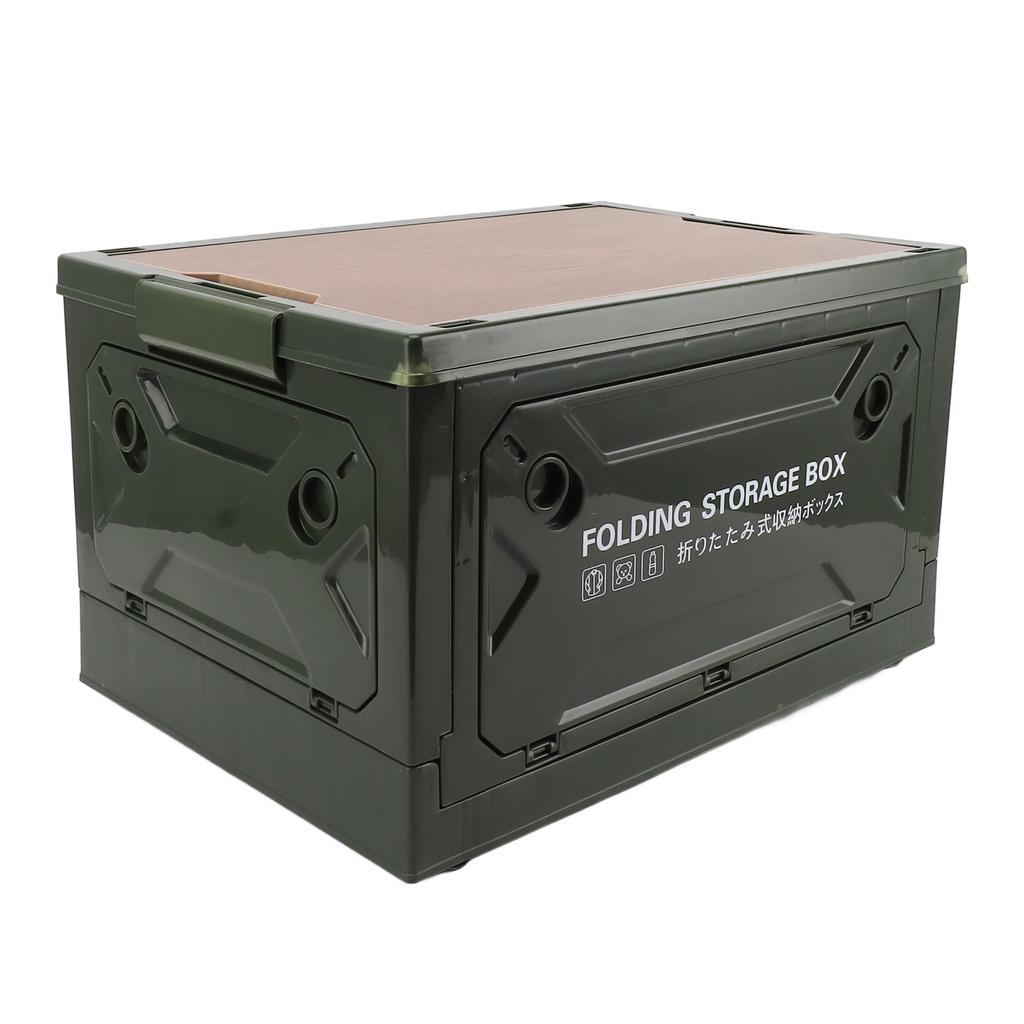 Collapsible Camping Storage Box Pulley Design Waterproof 5 Sides Opening Camping Folding Storage