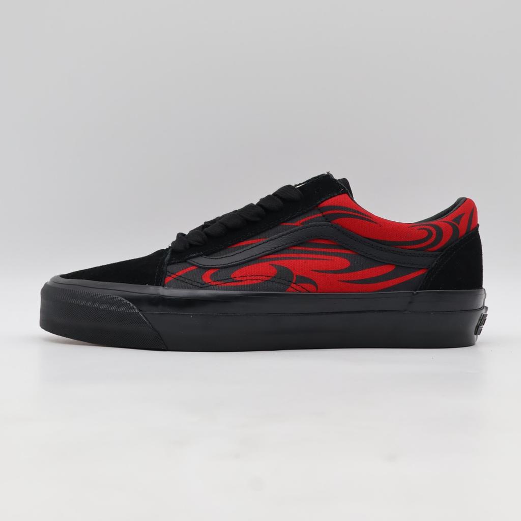 VN000D56458 Vans Premium Old Skool Y2K Пламя Черный Красный (Мужской)
