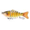 10CM/15.3G Multi-Jointed Fishing Lure with Hooks Realistic 7-Section Swimbait Plastic Artificial Bait
