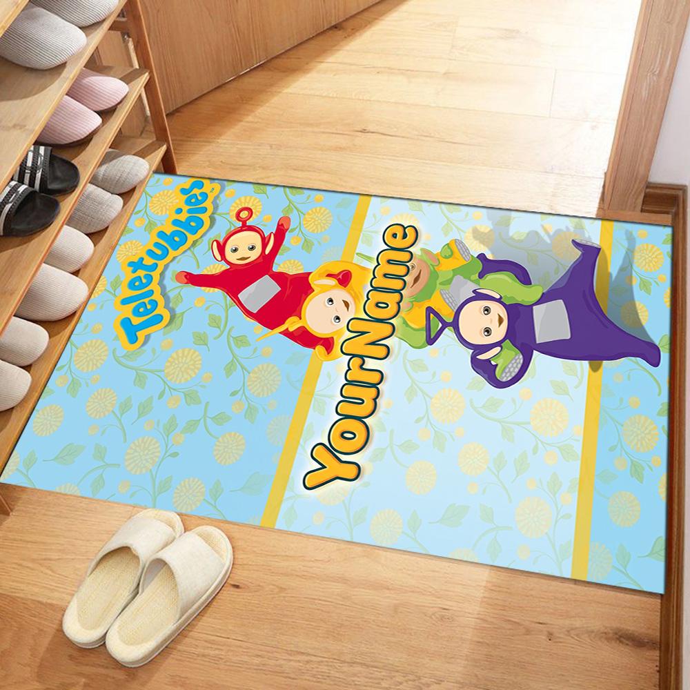 Teletubbies Customize Text Area Rug Suitable for Dormitory Foyer Kitchen Balcony Antislip Carpet Office home decor Perfect Gift for Women/Men