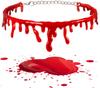 1Pc Halloween Blood Necklace Women Chokers Necklaces Halloween Party DIY Decorations Haunted House Horror Props Kids Toy Gift
