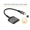 23 см USB 3.0/Type C на SATA Кабель-адаптер 7+15/22 Pin Компьютерный разъем Алюминиевый корпус Внешний конвертер для 2,5-дюймовых SSD HDD