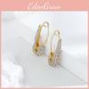 Elegant Geometric Colorful Rhinestone Earrings Perfect For Outfit Any