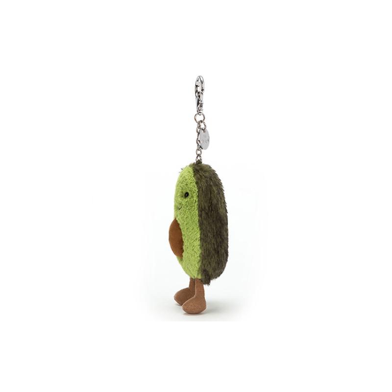 JELLYCAT Коллекция Гурман Фрукты Счастливый Авокадо Amuseable Брелок-подвеска Авокадо Зеленая Кукла Плюшевая Фигурка Высота 16 см
