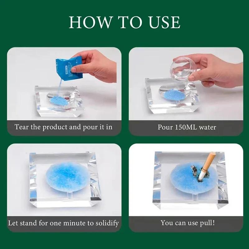 Автомобиль НОВЫЙ Водорастворимый пленочный дымогасящий песок и пепел чистящее средство для удаления запаха дыма предотвращения летучей золы автомобильные аксессуары