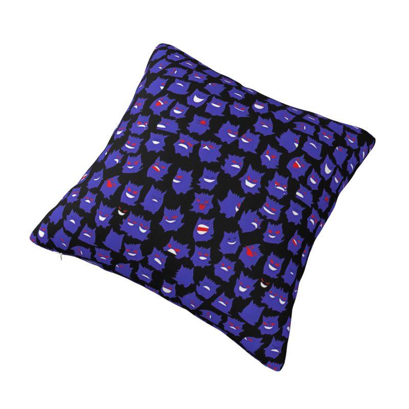 Custom Monster Ghost Gengar Pillow Covers Anime Cartoon Cushion Cover Decoration Salon Square Pillowcase