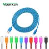 Кабель Micro USB 1 м 2 м 3 м нейлоновый оплетенный USB-кабель синхронизации данных для зарядки Samsung Huawei Xiaomi HTC Android Phone USB Micro кабели