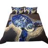 Turtle Pattern Bedding Set Bedding Cover with Pillow Case AU/EU/US Single/Double Full Size Home Bedding Set