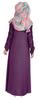 Bimba Islamic Clothes For Women Long Dress With Printed Hijab Scarf Rayon Abaya Maxi Front Button Muslim