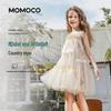 Летнее литературное шифоновое платье-принцесса для девочек MOMOCO