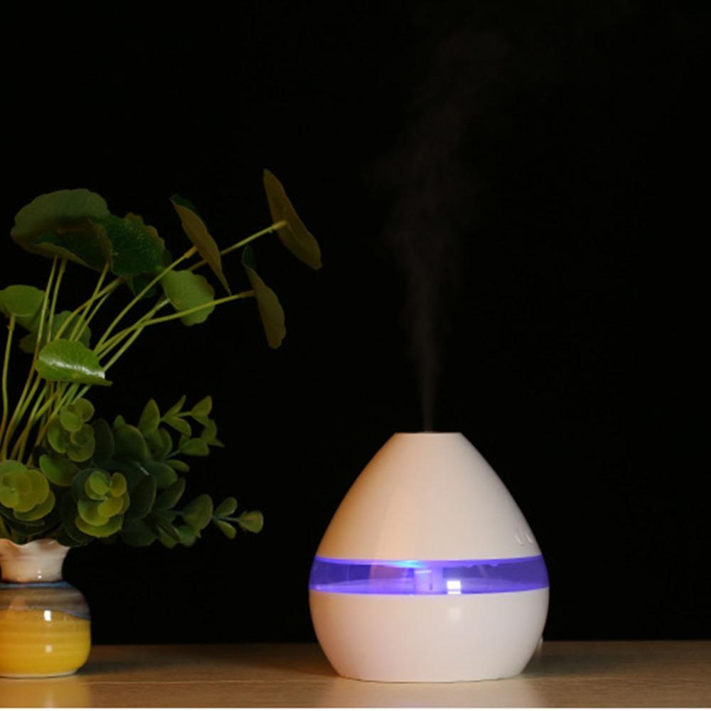 White Essential Oil Diffuser Plastic Cold Mist Maker Quiet Air Humidifier Room Use