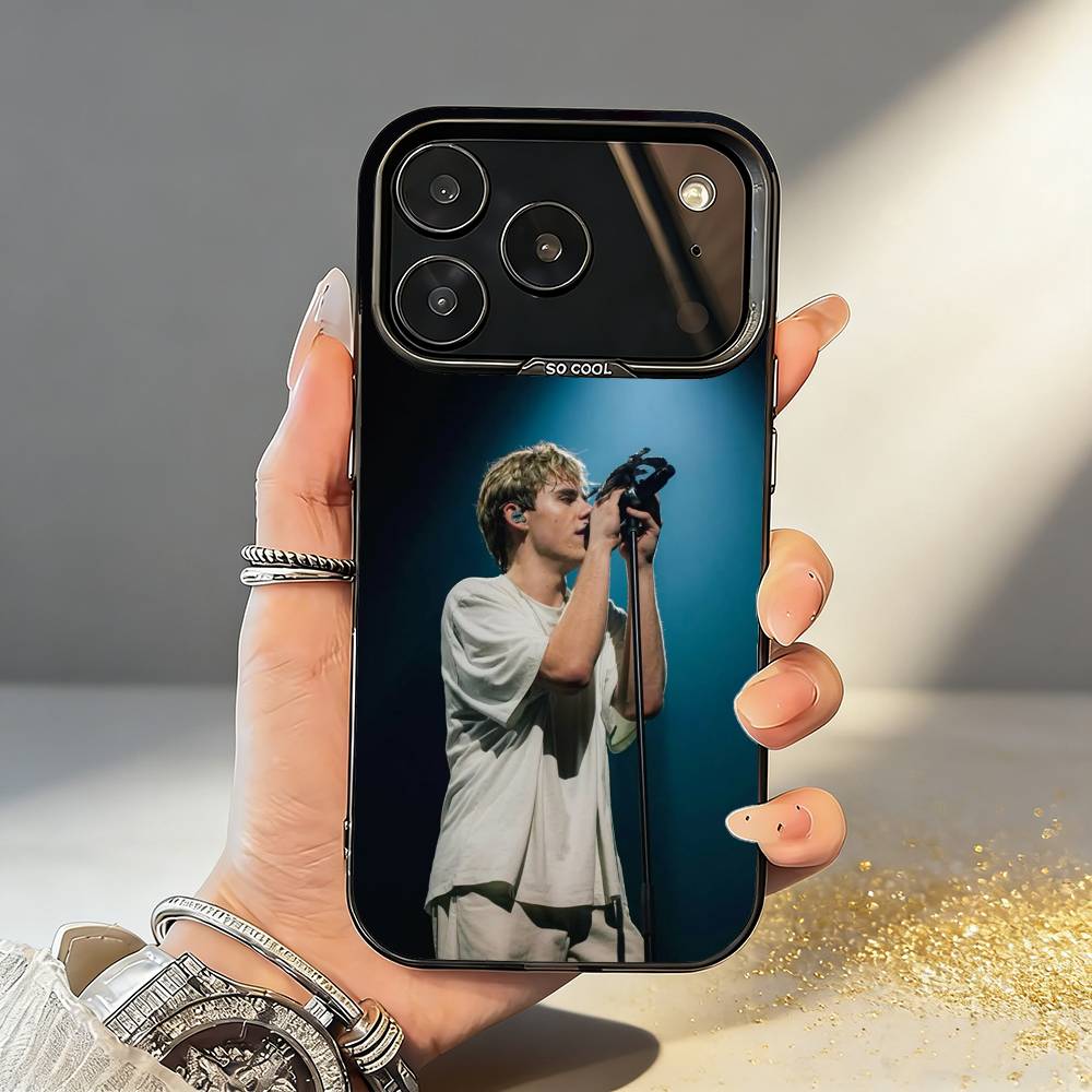 SINGER The Kid L-Laroi Чехол для телефона для iPhone17,16,15,14,13,12,11,Pro,MAX Белый Матовый Ударопрочный Чехол