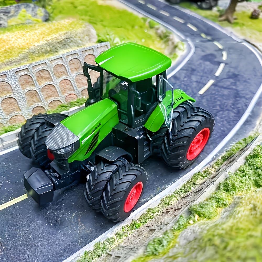 Игрушечный трактор в масштабе 1/24, Игрушечные машинки с механизмом отталкивания для подарков на Хэллоуин, Рождество, День рождения.