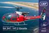 AMP Scale French Aerospatiale Gazelle Helicopter Plastic Model Kit 1/48 SA.341 (AVP48020)