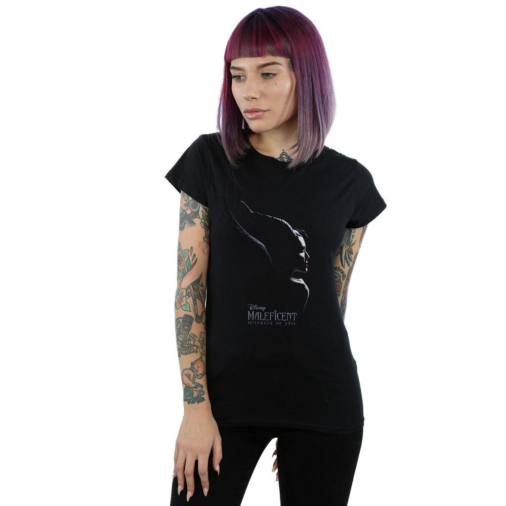 Disney Womens/Ladies Maleficent Mistress Of Evil Poster Cotton T-Shirt