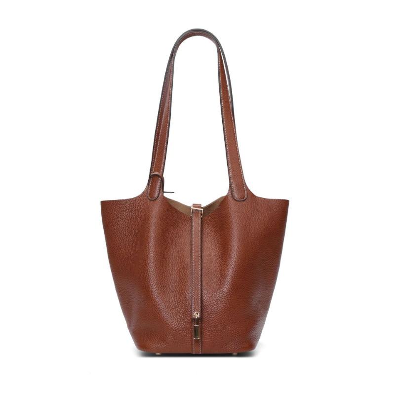 Большая сумка-корзина для овощей, женская сумка из коровьей кожи первого слоя, модная повседневная, сумка-ведро большой вместимости, женская сумка из натуральной кожи.