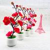Artificial Bonsai Artificial Flower Potted PlantsArtificial Plum Blossoms Winter Jasmine and Artificial Flowers