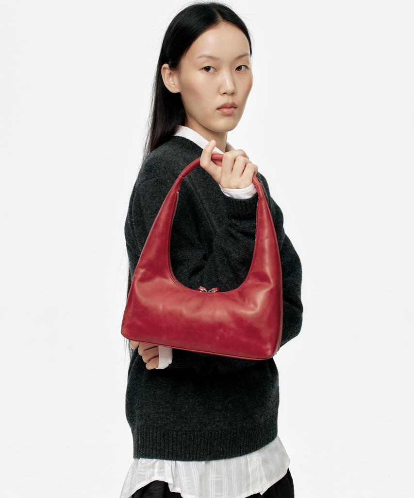 Margesherwood Hobo Shoulder_Apple Red Pull-Up