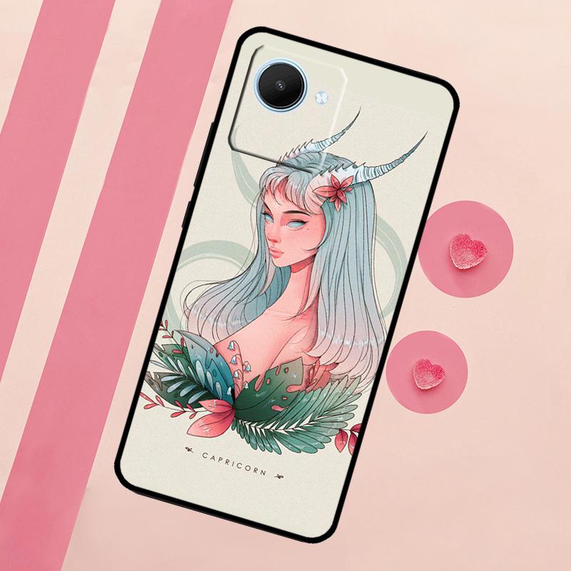 Чехол для Realme 15 Pro 10 11 12 13 14 Pro Plus GT7 C67 C65 C63 C61 C55 C53 C51 C35 C71 C75 Девушка-Гороскоп Скорпион Телец Дева
