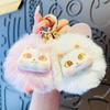 PVC Cat Plush Keychain Backpack Charms Kitten Car Keyring Cute Cat Plush Pendant  Decoration