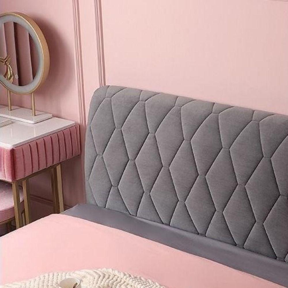 Однотонный Чехол на Изголовье Кровати Велюровый Чехол на Изголовье Кровати Комната для Девочки