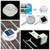 LED Gutter Lights, 1 LED Solar Fence Lights Outdoor Deck Light Wirefless Wall Lamp White Light For Yard Fence Roof Gutter Garden
