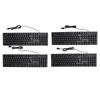 K1800 Minority Language Keyboard 104 Keys 4.9ft Cable Ergonomic Design USB Wired Gaming Keyboard for