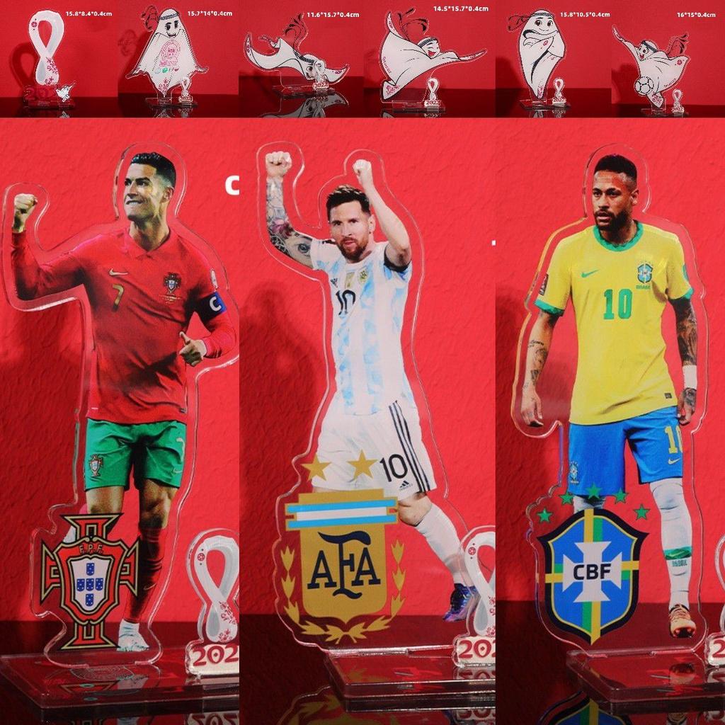 Логотип талисмана футбольной звезды Акриловая игрушка ручной работы Идеально подходит для фанатов Неймара Месси и Роналду