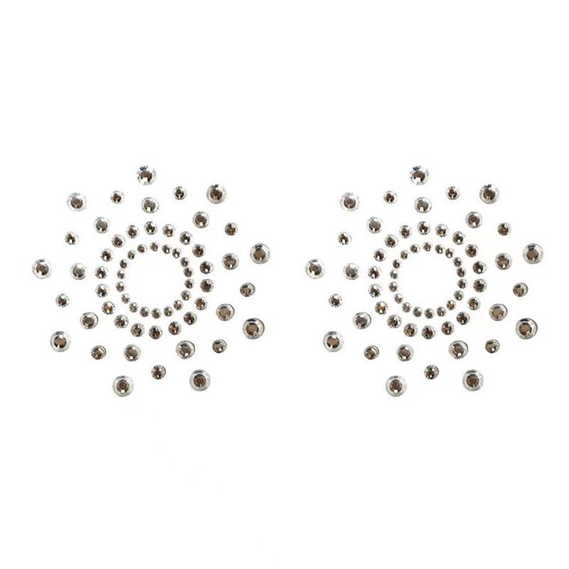 Блестящие накладки на соски в форме сердца с кисточками - Силиконовые пастилки Аксессуары для нижнего белья